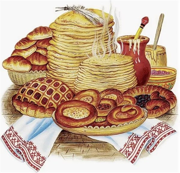 Масленица на прозрачном фоне