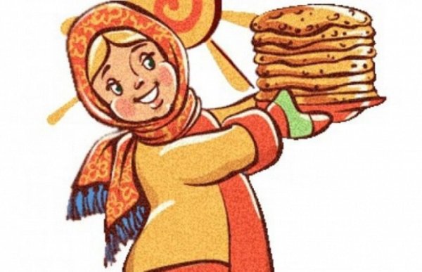 Рисование блинов на Масленицу