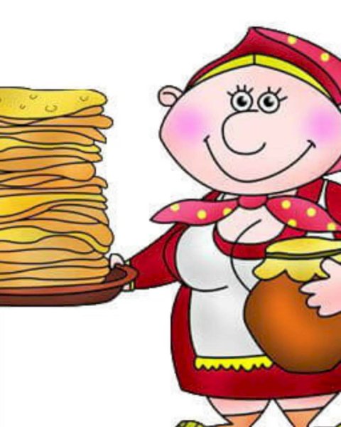 Бабушка с блинами