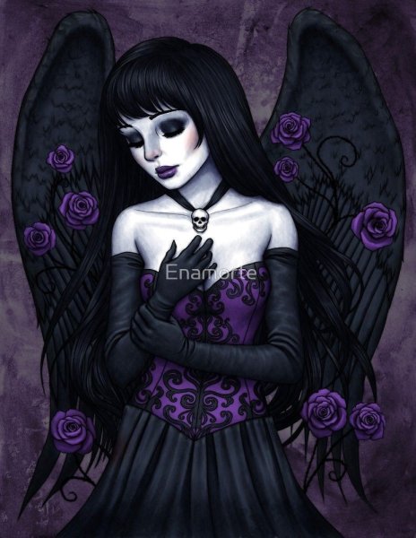 Девушка в готическом стиле арт