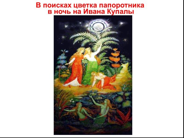 Иван Купала Цветущий папоротник