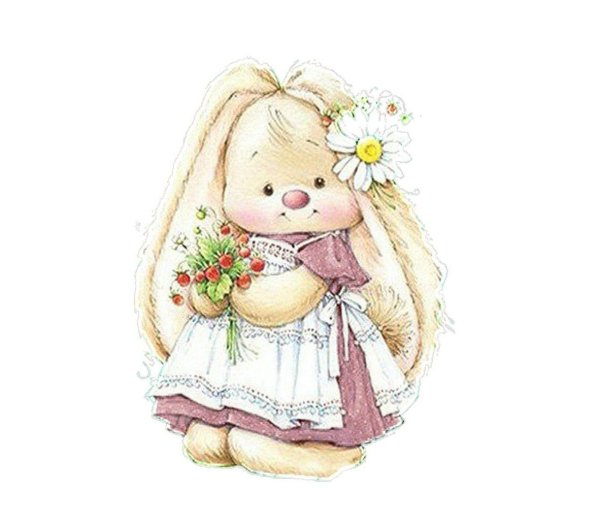 Зайка в корзинке