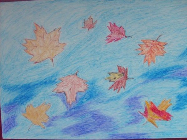 Осенний листопад рисунок