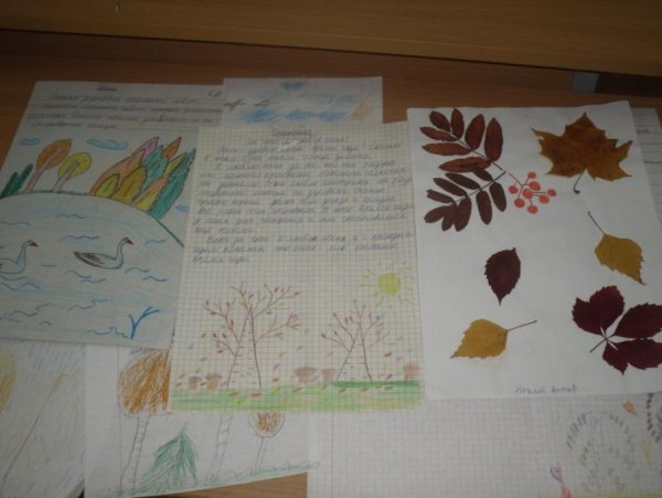 Иллюстрация к стихотворению листья