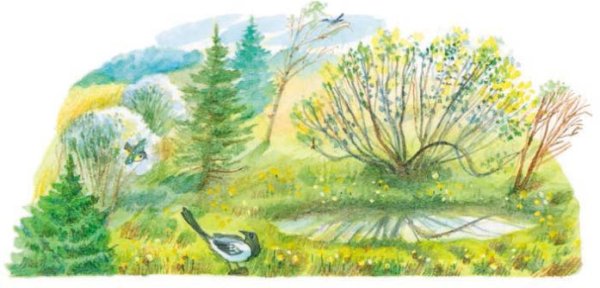 Иллюстрация к стихотворению Тютчева листья