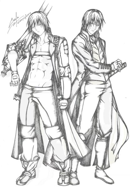 Данте Devil May Cry рисунок