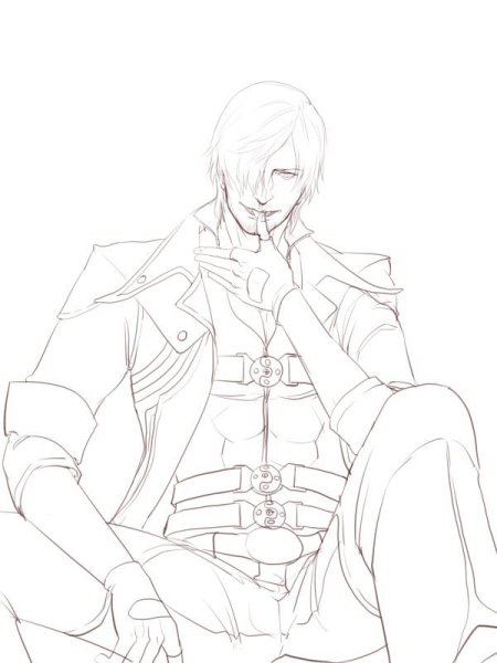 Данте Devil May Cry рисунок
