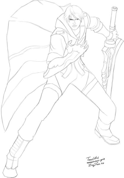 Нарисовать Данте