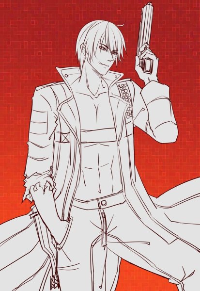 Данте ДМС карандашом