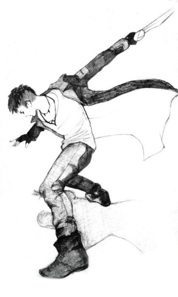 Данте девил май край арт чб