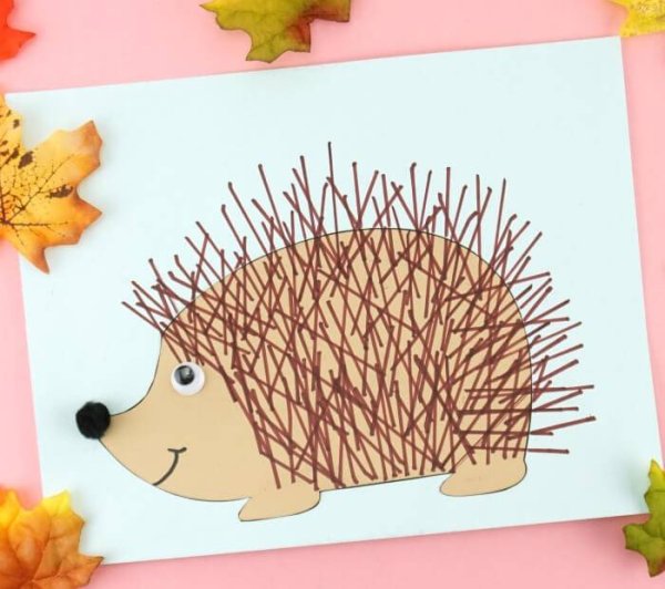 Аппликация Ежик