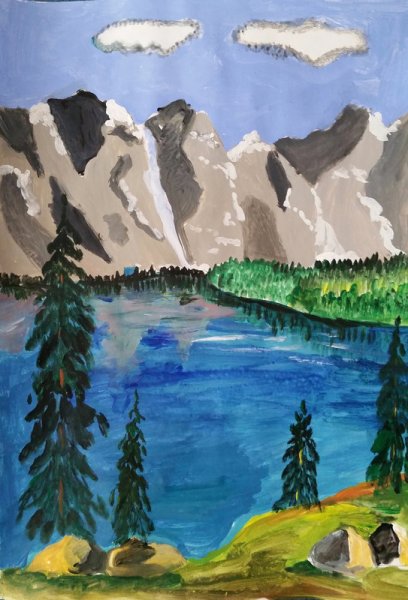 Природа России рисунки детей