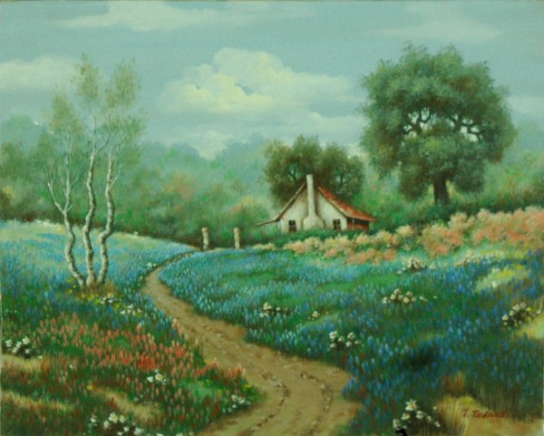 Сельская пастораль пастель