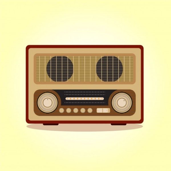 Ретро радиоприемник арт