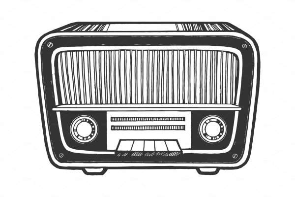 Старый радиоприемник рисунок