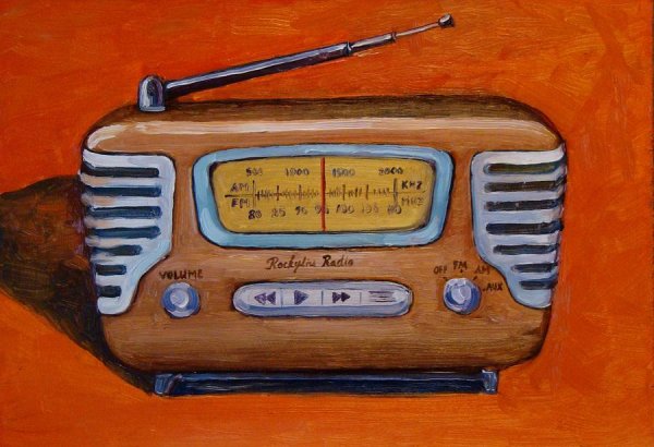 Старый радиоприемник арт