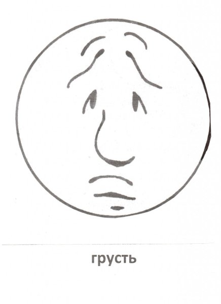 Эмоция грусть для дошкольников