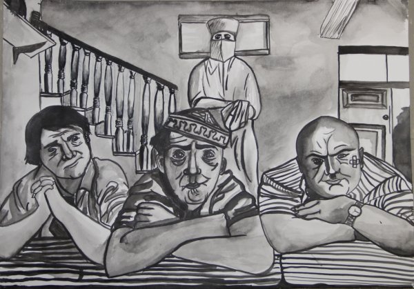 Вицин Никулин и Моргунов шаржи