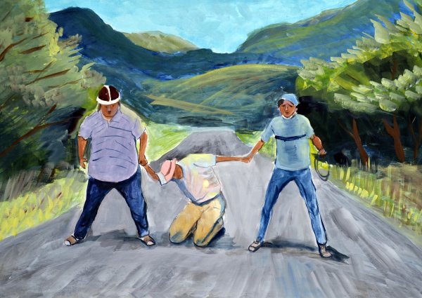 Никулин Кавказская пленница рисунок