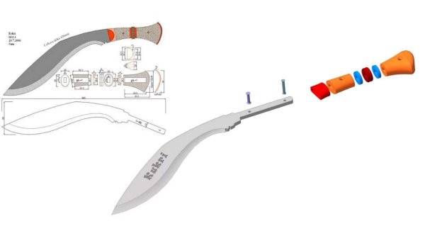 Кукри Непал чертеж