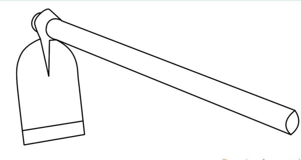 Нарисованная тяпка