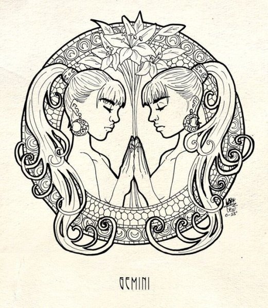 Татуировка Близнецы эскизы