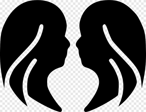 Близнецы силуэт