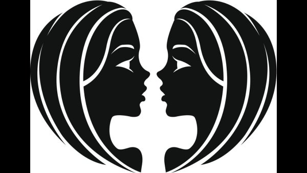 Близнецы знак зодиака силуэт