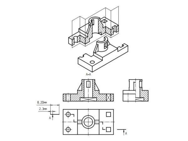 Построение третьего вида черчение 9 класс ботвинников
