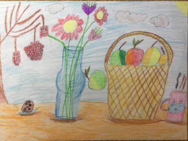 Дары осени рисунок 2 класс