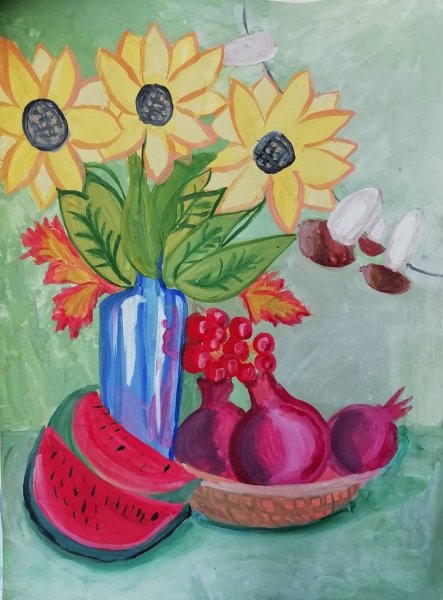 Урожай овощей и фруктов раскраска