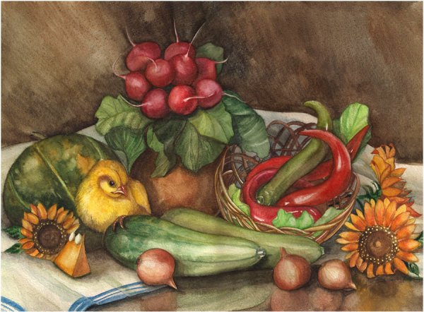 Плакат на день урожая