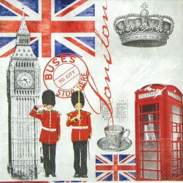 Салфетки для декупажа Лондон