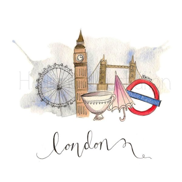 Англия иллюстрации