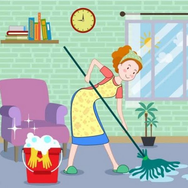 Уборка иллюстрация