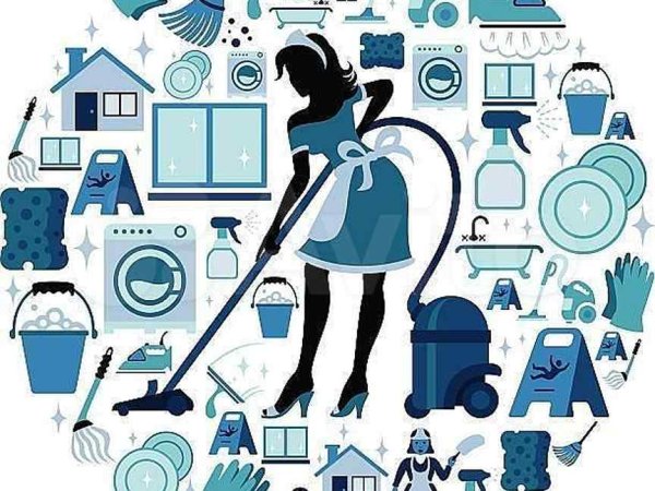 Уборка иллюстрация