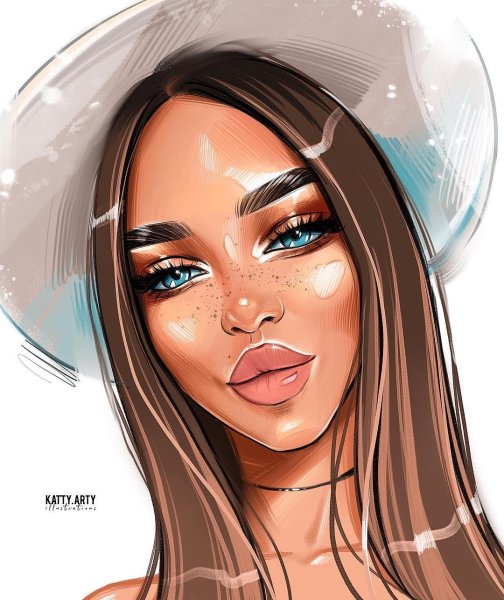 Бьюти иллюстрации девушек