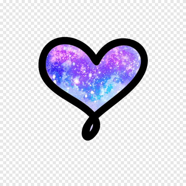 Фиолетовое сердце арт