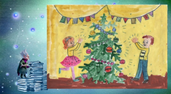 Рисунок к рассказу елка Зощенко