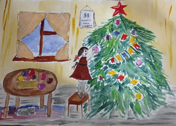 Михаил Зощенко елка рисунок