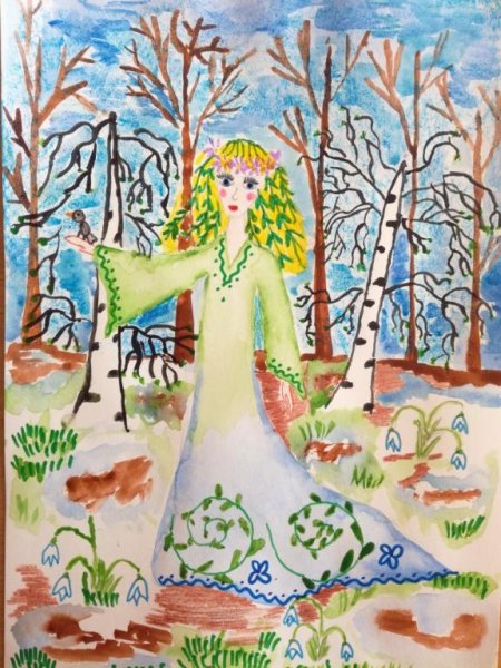 Девушка Весна для детского сада