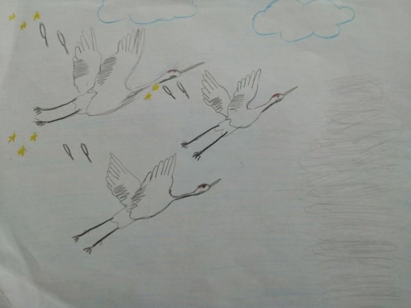 Птичий Клин рисование