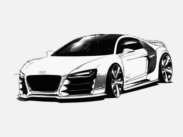 Audi TT r8 вектор