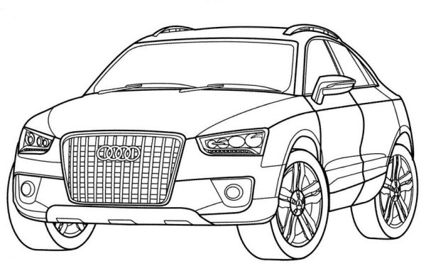 Раскраска Ауди РС 6