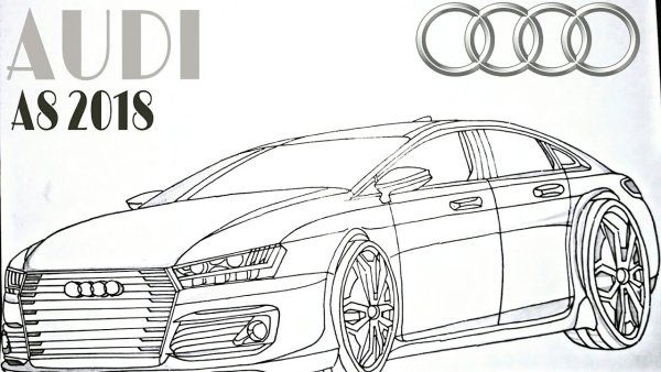 Раскраска Audi a6 c7