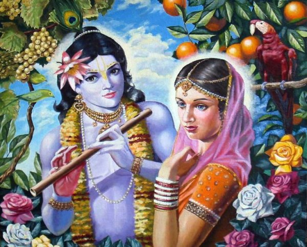 Эскиз Бога Кришны