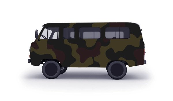 Трафарет защитного цвета