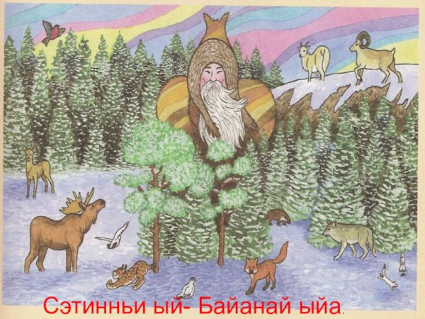 Байанай рисунок детей