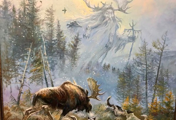 Панно из шкуры