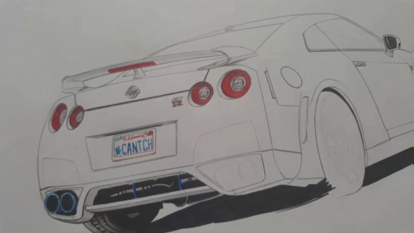 Nissan GTR r35 арт